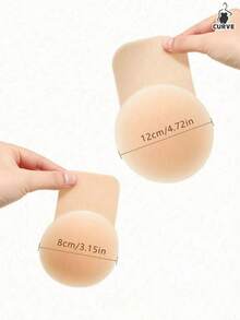 2pcs Invisible Silicone Adhesive Lift-Up Breast Petals, Bra Accessories, Suitable For Summer, Backless Dresses And More - Multi-color - View 9
