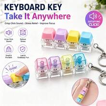 4 Buttons Keyboard Fidget Clicker Toy, Fine Motor Skills Sensory Toy, Value Pack Goodie Bag Stuffers & Birthday Party Favors - Multicolor - View 5