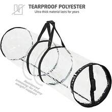 Transparent Christmas Wrapping Paper Storage Bag, Dustproof, Clear For Easy Viewing, Durable Material, Space-Saving, Great Festive Storage Gift. - Multicolor - View 5