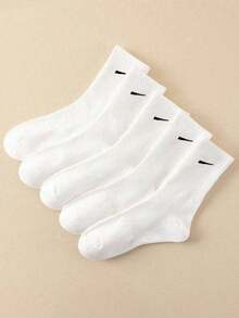 5/10/20 Pairs Of Men's And Women's Matching Sports Socks, Perfect For Working Out, Daily Wear, And Business, Designed For Fall And Winter - Multicolor - View 2