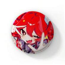 Pop Virtual Singer Kasane Soft Button Pins Cute Cartoon Girl Badge Round Brooch On Backpack Accessories Jewelry Gift For Friend Cartoon Badge Creative Anime Figure Pins - 58 mm - View 45