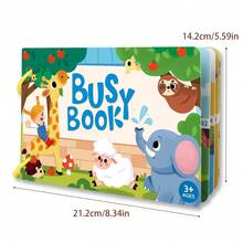 somoving 1pc Reusable Dinosaur Scene Sticker Book, Cartoon Dinosaur Early Education Quiet Sticker Toy, Suitable For Toddlers And Children, Preschool Learning Activity Gift, Unisex For Boys And Girls - Multicolor - View 12