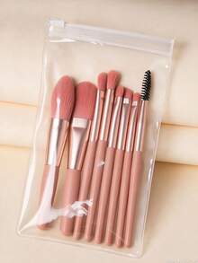 8pcs Makeup Brush Set, Portable Muted Color Makeup Brushes, Soft Hair Blush & Eyeshadow Brushes, Makeup Tools - Portable - View 15