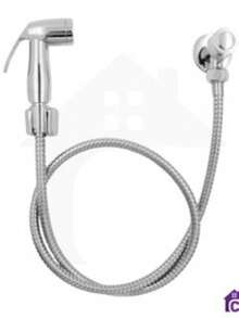 Ducha Higiênica Banheiro 100% Completa Luxo Metal Cromado 1,20m Privada JI SHOP - prata - Visão 1