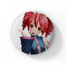 Pop Virtual Singer Kasane Soft Button Pins Cute Cartoon Girl Badge Round Brooch On Backpack Accessories Jewelry Gift For Friend Cartoon Badge Creative Anime Figure Pins - 58 mm - View 28