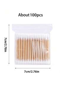3pcs Transparent Plastic Round Cotton Swab Storage Box (With Tray) / 1pc Modern Portable Desktop Storage Box (For Home) - Multicolor - View 11