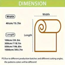 1 Roll Black Solid Color Self-Adhesive Peel And Stick Contact Paper, Removable, For Cabinet, Background Wall, Countertop, Desktop, Shelf, Door, Waterproof Oil-Proof Thickened Vinyl Decorative Wallpaper - Solid Color - View 10