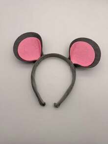 1pc/2pcs Mouse Ear Headband, Cute Plush Animal Ear Headband, Party Costume Prop, Theme Event Styling Accessory, Photo Atmosphere Headpiece, Party Outfit, Stage Performance, Holiday Styling Decoration, Creative Outfit Hair Accessory Mouse Ear - Upgraded Version - View 9