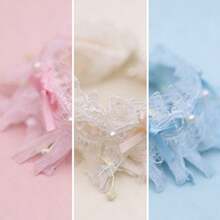 Aimeida Lace Floral Bow Pet Collar Thin Princess Style Korean Polyester Universal Cat - Multicolor - View 3