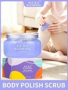 Salt Body & Foot Scrub - Moisturizing & Exfoliating Body, Hand, Foot Scrub - Removes Dead Skin & Smoothes Rough Skin - Great Gift For Women & Men - Lavender - View 1