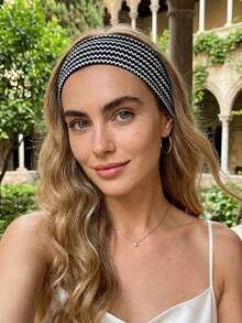 3pcs Vintage Leopard Print Polka Dot Striped Wide Headband For Women, Casual Sports Yoga Home Commute Versatile Hair Accessory - Multicolor - View 2