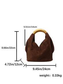 Niche Dumpling Handbag For Women, Chic Fashion Shoulder Bag, Commuter Crossbody Bag - Coffee - View 11