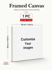 Custom Photo Canvas Poster - Personalized Framed Or Unframed Wall Art, Using Your Own Photos, Modern Minimalist Home Decor, Indoor/Outdoor Use, Pine Wood Frame - Multicolor - View 20