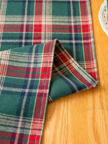 Holiday Plaid Table Runner, Classic Green And Red Checkered Pattern, Suitable For Christmas Party Atmosphere Decoration And Indoor/Outdoor Home Decor - Multiple Styles - View 10