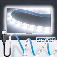 2835 LED Light Strip, USB Powered, Flexible LED Light Strip Set, 2-Level Lighting With Smart Light Bar, High Brightness, No Hotspots, Stable Performance, With Shaping Function, Warm White/Cool White 2 Colors Optional, 1m/2m/3 Meters/4m/5m 5 Sizes Optional, 1PC Dimmable, Creative DIY Design Atmosphere Decoration Light For Girlfriend/Friend, Soft Warm Light, Flexible And Cuttable, With Adhesive Backing For Easy Installation - Multicolor - View 18
