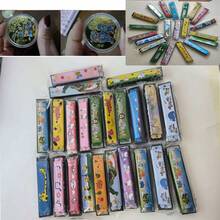 1pc Double Row 16-Hole Harmonica Christmas Gift, Other Holiday Gift - Iron Harmonica Mouth Organ Random Color, Blind Box Style With Surprise, Beginner, Student Practice Musical Instrument Toy Mini Harmonica, Random Color And Style Shipped. This Is An Iron Harmonica, Scratches Are Normal, There Is A Thin Film On The Product, Just Tear It Off. Combined With Zodiac Commemorative Coin, The Harmonica In The SKU Image Is Random. - Random Color - View 15