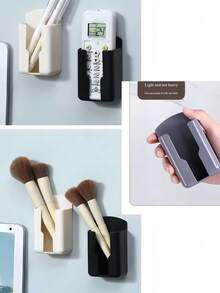 No-Drill Wall Shelf, Multi-Functional Easy Installation, Suitable For Men And Women, Space-Saving, Can Hold Media Remote, Phone, Living Room Clutter, Home Decor, Suitable For Bathroom, Bedroom, Home Decoration, Apartment, Kitchen Essentials Accessories - Multicolor - View 10