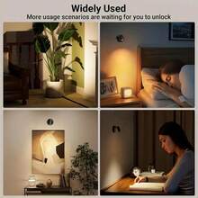 Modern USB-Powered Wall-Mounted LED Spotlight With Touch Control, 350° Rotatable Directional Downlight, Rechargeable 500mAh Lithium Battery, Adjustable Height, Freestanding Option For Bedroom, Reading, And Various Rooms - A - View 5