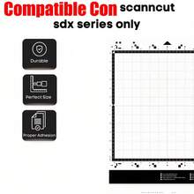 1/2 Pcs Standard Adhesive Cutting Mats For Brother ScanNCut SDX Series, 12 X 12 Inch Precision Grid Replacement Craft Mat For Cardstock, Stickers, Vinyl, Scrapbooking & DIY Crafts - A - View 4
