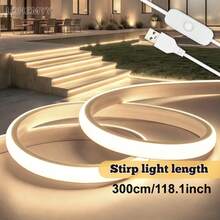 Warm Light Flexible Neon LED Strip, With Shaping Function, USB Interface Button Switch Brightness, Suitable For Indoor Decoration Patterns, Kitchen Lighting Mirror Fill Light, A Gift For Girlfriend To Make Her More Beautiful - Multicolor - View 11