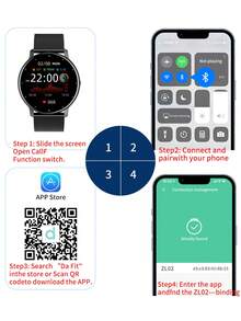LIGE Unisex Smart Watch With Pedometer, Calorie ConsumptionWaterproof Fitness Tracker, Heart Rate Monitor, Blood Pressure Monitor, Sleep Monitor, Alarm, Message Reminder, Weather Forecast, Camera, Sedentary Reminder, Compatible With Android And IOS - Black - View 9
