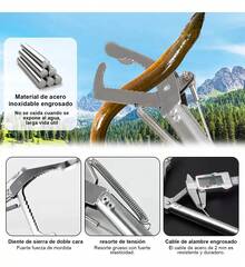 Pinzas Herpetológicas Para Vivoras Serpientes Plegable - Negro - Ver 6