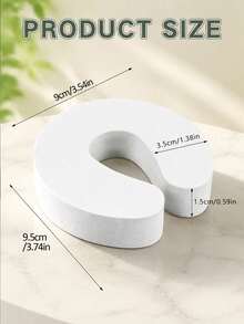 1pc Anti-Pinch Door Stopper, Multi-Functional Door Stopper And Door Clamp Protection, Fashionable Finger Guard, Foam Door Stopper To Prevent Finger Injury, Soft Anti-Pinch Washing Machine Ventilation Bracket Door Stopper, Prevent Finger Pinching, Suitable For Home, Office, Hotel And Commercial Environments, Washing Machine, Doors And Windows - A - View 9