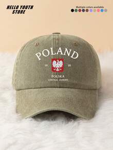 1pc "ROLAND White Eagle" Baseball Cap, Lightweight, Comfortable Multifunctional Baseball Cap, Unisex Washed Vintage Hat, Suitable For Daily Outings And Life Use, Daily Outfit Decoration Hat, Best Gift For Friends - A - View 15