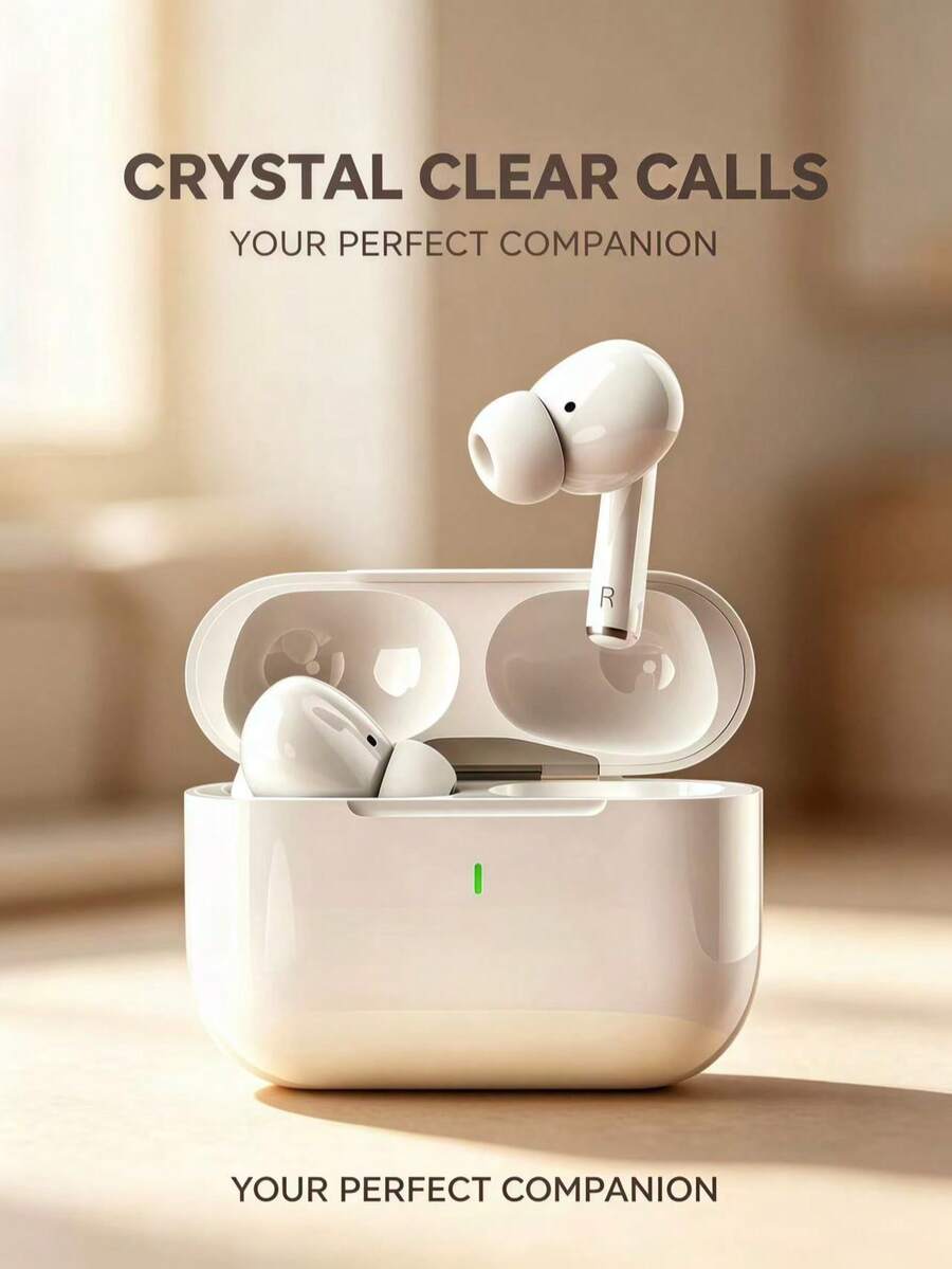 New Wireless Bluetooth Earbuds, Ergonomic Design, Active Noise Cancelling, Long Battery Life, Suitable For Listening To Music - View 1