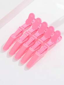 10/5/1pc Multi-Color Crocodile Hair Clips, Durable Non-Slip Grip, Easy To Style, Suitable For Dyeing, Perming And Sectioning, High-Quality Plastic Crocodile Clips, Suitable For Hairstylists And Home Users - Multicolor - View 5