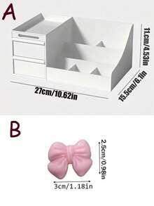 3pcs/1pc Large Capacity Drawer-Style Cosmetic Storage Box, Plastic Makeup Organizer, Lipstick Holder, Office Supplies Storage Box, Jewelry Box, Suitable For Vacation Beach, Bathroom, Bedroom And Other Places, Halloween Gift, Christmas Gift - Multicolor - View 11