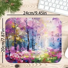 1 buah Alas Meja Lukisan Minyak Hutan Impresionis, Alas Meja Serbaguna untuk Riasan dan Seni Kuku, Pelindung Meja Anti Selip Ukuran S/M/L/XL - View 13