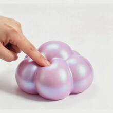 1pc (Random Packaging) Taro Color Needohse Cloud Squishy Slow Rebound Stress Relief Toy Soft Rubber Decompression Gadget Halloween Gift - Multicolor - View 2