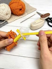 Multifunctional Stuffing And Crochet Tool Set - Ergonomic Plastic Handle Design, Suitable For DIY Knitting, Embroidery And Handicrafts - Ideal Choice For Stuffing Plush Toys, Pillows And Dolls - Durable All-Season Home Handicraft Tools - Multi-color 1 - View 4