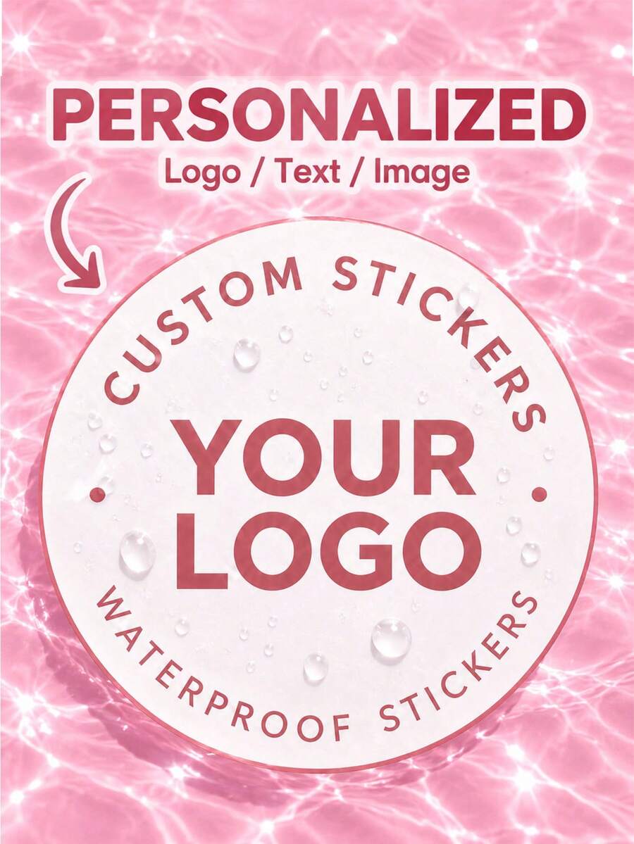 1/24/96/180pcs Customizable All-Match Round Stickers, Personalized Text, Pattern & Exclusive Content, Minimalist Versatile Design, Suitable For Gift Packaging, Sealing Decoration, Scrapbooking, Diary Decoration, Card Decoration - Multicolor 1 - View 1