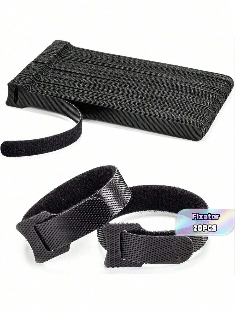Cable Management Ties, Hook And Loop Straps For Home Data Cable Organization And Gardening Ties - Multiple Styles - View 1