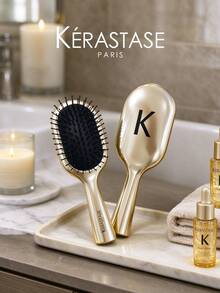 Kérastase Gold Paddle Air Cushion Hair Brush, Scalp Massage Detangling Hair Comb - Gold - View 5