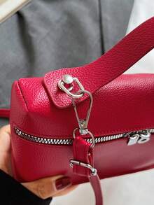 1pc Kids Mini Handbag, Detachable Shoulder Strap Crossbody Small Square Bag, Daily One Shoulder Carry Bag, Simple Small Bag, Suitable For Girls/Girl/Students/Young People, Applicable For Daily, Shopping, Outings - Multicolor - View 11