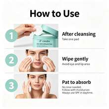 SANLIVNA AHA BHA Clarifying Toner Pads, Gentle Pore Care And Smoothing Face Pads For Daily Use, Korean Skincare, 150ml - WHAT - View 10