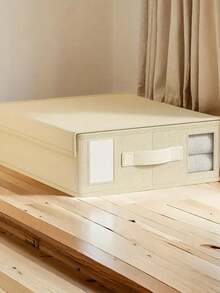1 st förvaringsbox för sängkläder, vikbar sängklädesförvaring, lämplig för lakan, påslakan och örngott, garderbsorganisatör - Multifärgad - Visa 7