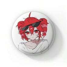 Pop Virtual Singer Kasane Soft Button Pins Cute Cartoon Girl Badge Round Brooch On Backpack Accessories Jewelry Gift For Friend Cartoon Badge Creative Anime Figure Pins - 58 mm - View 41