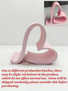 1pc Creative Heart-Shaped Tablet Stand, Perfect For Home, Office And Party Table Decoration & Storage. Suitable For Birthday, Holiday, Wedding, Bride, Bridesmaid And Bachelorette Party. No Power Required. - Multiple Styles - View 5