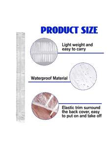 New 110CM Extra Large Waterproof Rain Cover, Backpack Rain Cover, Outdoor Backpack Waterproof Rain Cover, Lightweight Elastic Protective Cover, With Elastic Band, Compact And Easy To Carry, Suitable For Hiking, Travel And Cycling Protection (Fits Under Airplane Seat Storage) - Multicolor - View 5