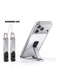 Foldable Mini Keychain Phone Stand With Spring Hook, Portable Travel Phone Holder, Compatible With IPhone And All Smartphones Under 20.32cm - Multiple Styles - View 11