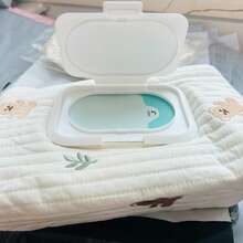 1 pieza Organizador de viaje con capacidad grande y retráctil de moda para almacenar caja de pañuelos, toallitas húmedas - Albaricoque - Ver 4