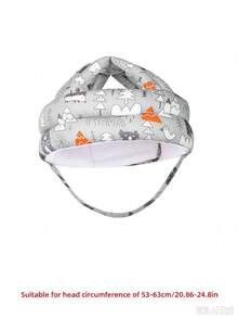 1 pieza Gorro de protección anticaída para bebé, casco de para caminar para niños pequeños, protector de cabeza antichoque para bebés de 8-36 meses, tamaño ajustable, malla transpirable, casco almohada de protección para caminar para bebé - Gris - Ver 13