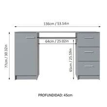 MADESA Conference Tables & Chair - Grey - View 3