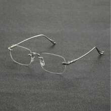 1 Pair Neutral Photochromic Glasses Non-Prescription Suitable For Phone Computer Glasses Outdoor Fashion Glasses - Silver - View 7