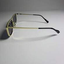 1 Pair Women's Y2K Retro Tortoise Shell Small Rectangular Fashion Fashion Glasses, Thick Frame Dark Green Lenses, Suitable For Daily Wear, Vacation, Street Style - Black - View 4