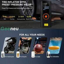 SUITU Car Emergency Jump Starter - 12V Emergency Jump Starter Kit, Portable Jump Starter, Smart Air Pump, Power Bank, Tire Inflator With Built-In LED Light. Note: Tire Inflator Is Equipped With 7.4V 2000mAh Battery, Emergency Jump Starter Is Equipped With 14.8V 1500mAh Battery - Wireless - View 7
